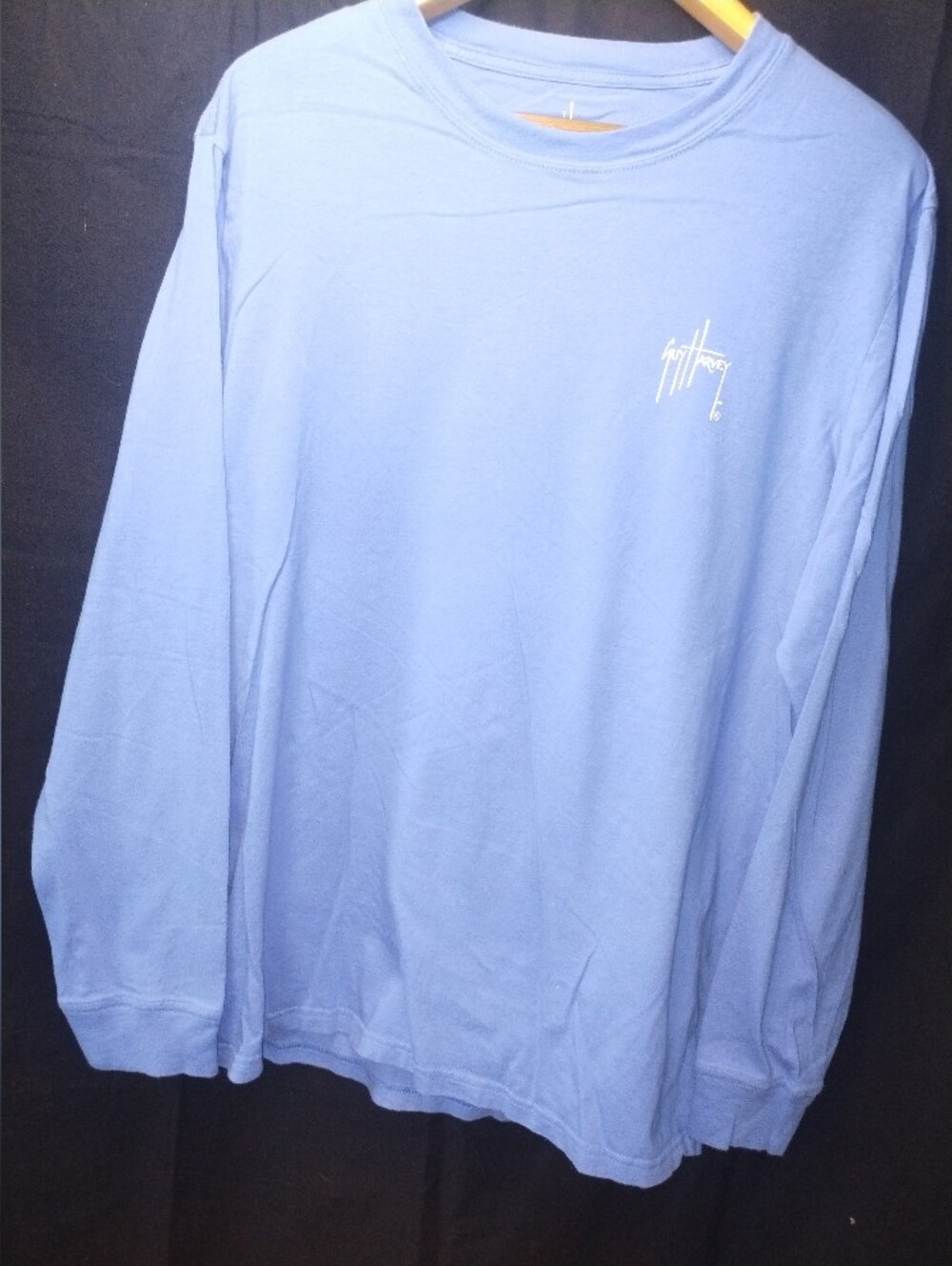 Men's Guy Harvey LS Fishing Graphic T-Shier vibrant yellowfin tuna size XL